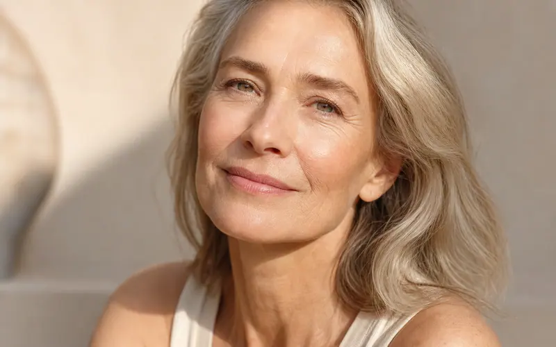 Mulher madura em luz natural