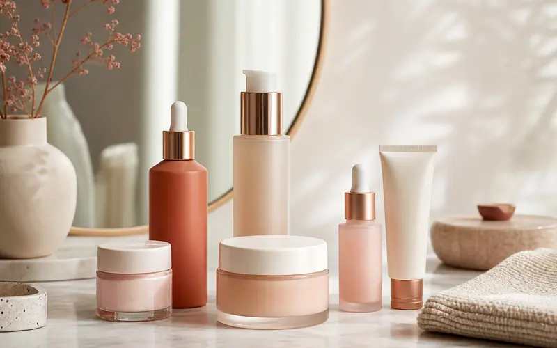 Produtos de skincare sem marca